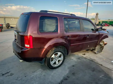 2013 Honda Pilot Exl VIN 5FNYF3H50DB018959 фото 3