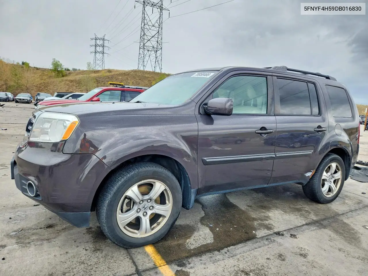 2013 Honda Pilot Exl VIN 5FNYF4H59DB016830 фото 1