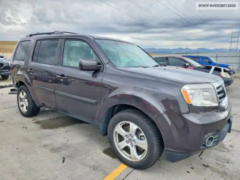 2013 Honda Pilot Exl VIN 5FNYF4H59DB016830 фото 4