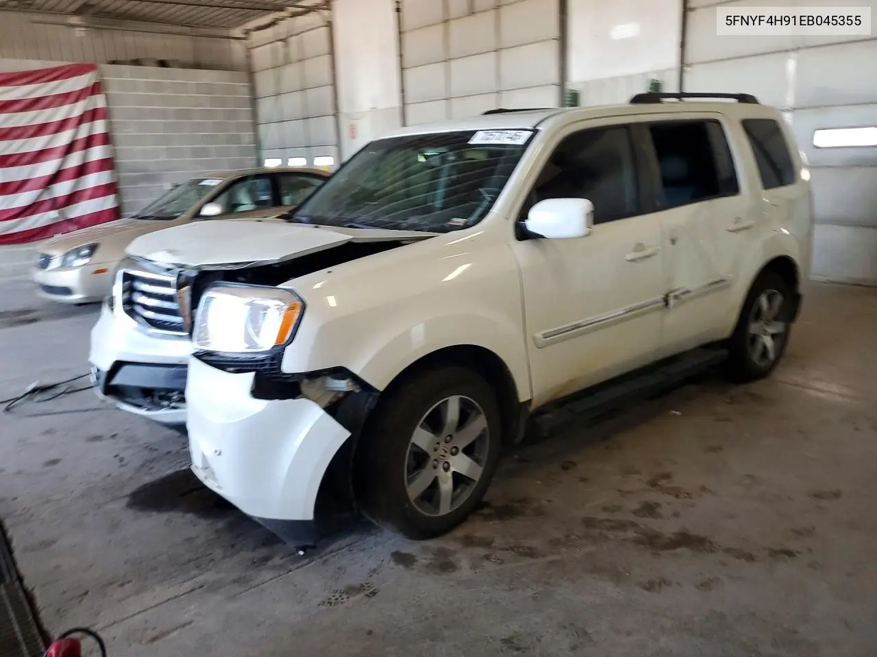 5FNYF4H91EB045355 Honda Pilot 2014 — повреждение Передняя часть, фото до ремонта
