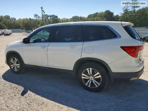 2017 Honda Pilot Exl VIN 5FNYF5H53HB012865 фото 2