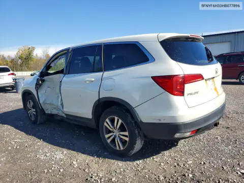5FNYF6H33HB077896 — 2017 Honda Pilot, photo 2 from Copart, Side