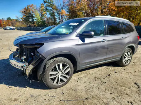5FNYF6H02JB021072 — 2018 Honda Pilot, ПЕРЕДНЯЯ ЧАСТЬ, фото до ремонта
