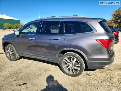 5FNYF6H02JB021072 — 2018 Honda Pilot, zdjęcie 2 z Copart, Przód
