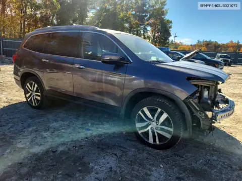 5FNYF6H02JB021072 — 2018 Honda Pilot, zdjęcie 4 z Copart, Przód