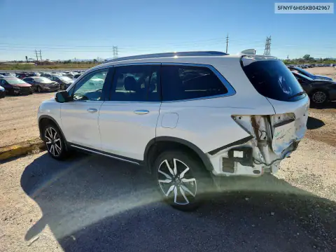 5FNYF6H05KB042967 — 2019 Honda Pilot, ფოტო 2, Copart 30.10.2026, უკანა ნაწილი