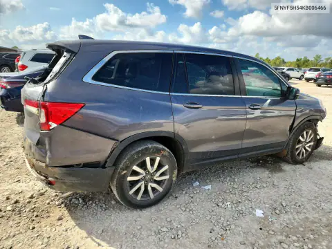 5FNYF5H54KB006466 — 2019 Honda Pilot, zdjęcie 3 z Copart, Tył