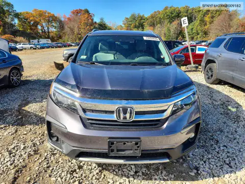 5FNYF6H3XKB009182 — 2019 Honda Pilot, Parte delantera, fotos antes de reparar