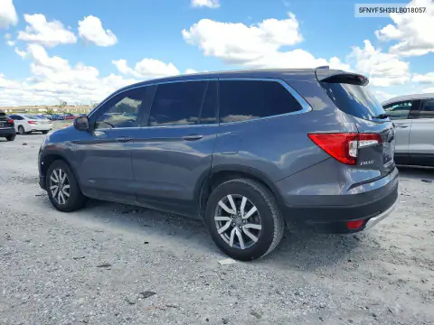 5FNYF5H33LB018057 — 2020 Honda Pilot, photo 2 from Copart, Minor dents and scratches