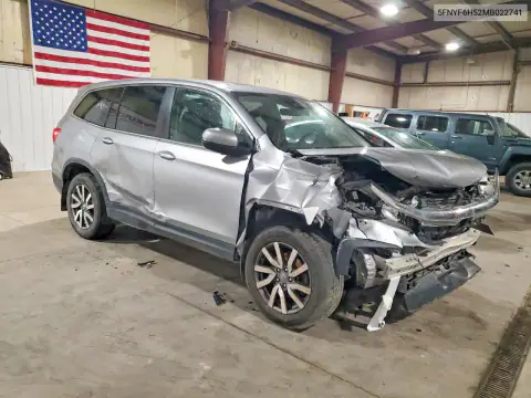 5FNYF6H52MB022741 — 2021 Honda Pilot, photo 4 from Copart, All-over damage