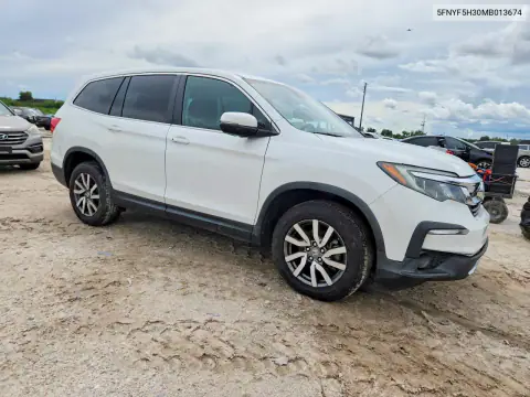 5FNYF5H30MB013674 — 2021 Honda Pilot, photo 4 from Copart 27.10.2026, Minor dents and scratches