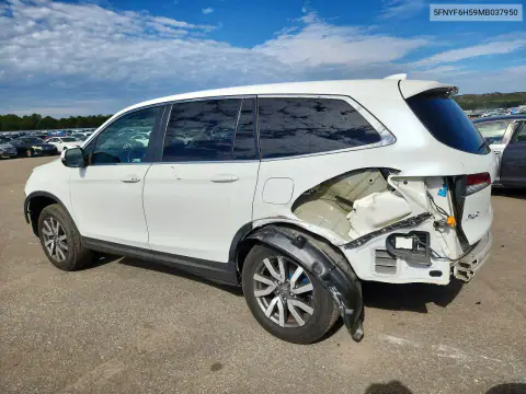 5FNYF6H59MB037950 — 2021 Honda Pilot, zdjęcie 2 z Copart 16.10.2026, Tył