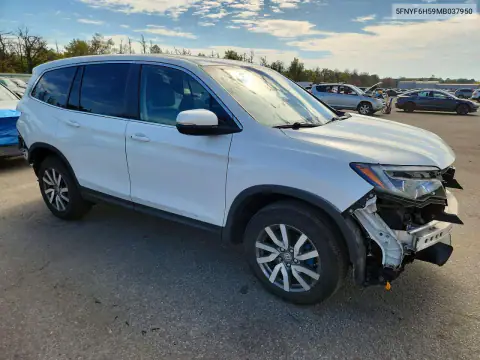 5FNYF6H59MB037950 — 2021 Honda Pilot, zdjęcie 4 z Copart 16.10.2026, Tył