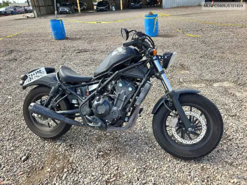 MLHPC5609J5101839 — 2018 Honda Rebel, Mechanical damage, before-repair photos