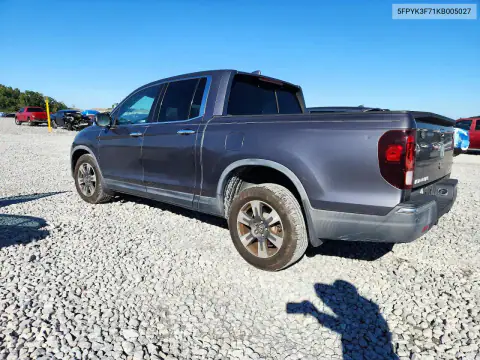 5FPYK3F71KB005027 — 2019 Honda Ridgeline, фото 2 с аукциона Copart 27.10.2026, ПЕРЕДНЯЯ ЧАСТЬ