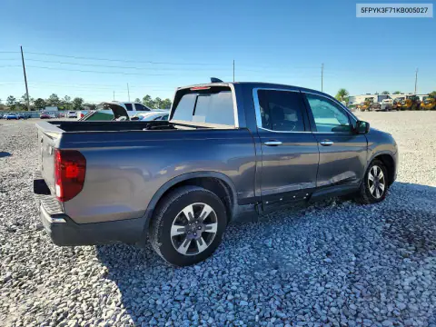 5FPYK3F71KB005027 — 2019 Honda Ridgeline, фото 3 с аукциона Copart 27.10.2026, ПЕРЕДНЯЯ ЧАСТЬ