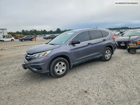2016 Honda Crv Ex-L VIN 2HKRM3H37GH556363 фото 1