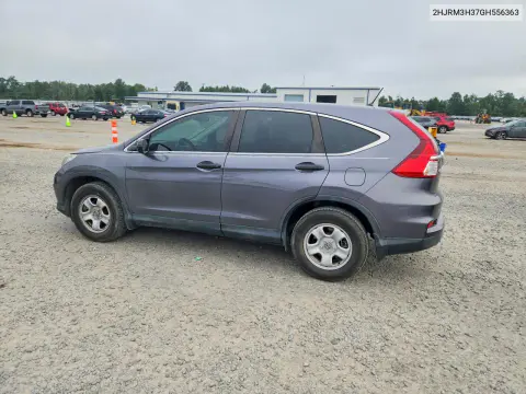 2016 Honda Crv Ex-L VIN 2HKRM3H37GH556363 фото 2