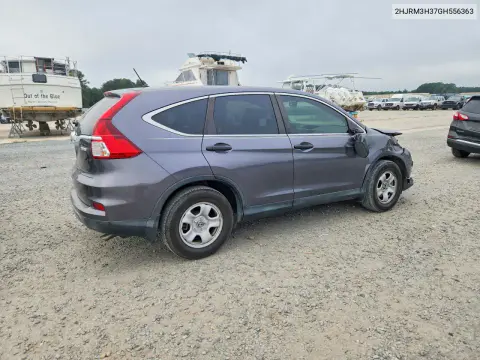 2016 Honda Crv Ex-L VIN 2HKRM3H37GH556363 фото 3
