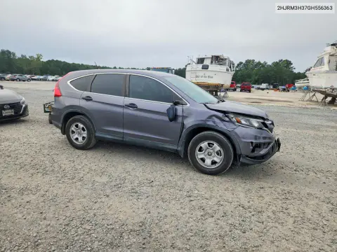 2016 Honda Crv Ex-L VIN 2HKRM3H37GH556363 фото 4