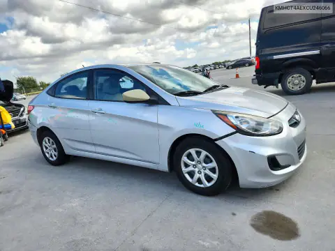 KMHCT4AEXCU246066 — 2012 Hyundai Accent, photo 4 from Copart, Front end