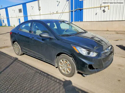 2014 Hyundai Accent Gls VIN KMHCT4AE1EU735264 фото 4