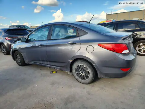 KMHCT4AE3HU182203 — 2017 Hyundai Accent, photo 2 from Copart, Front end