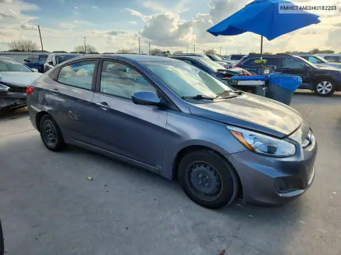 KMHCT4AE3HU182203 — 2017 Hyundai Accent, photo 4 from Copart, Front end