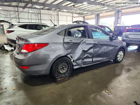 KMHCT4AE1HU193748 — 2017 Hyundai Accent, zdjęcie 3 z Copart, Bok