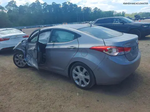 2012 Hyundai Elantra Limited VIN KMHDH4AE4CU344709 фото 2