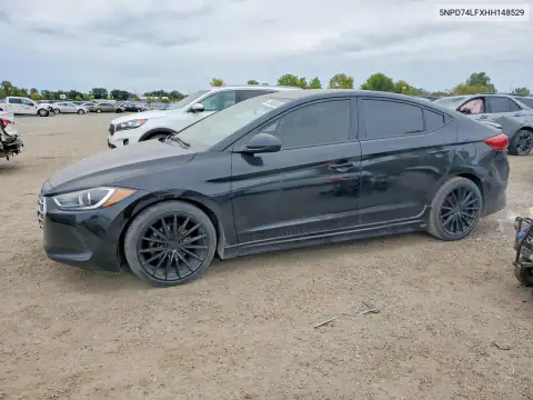 5NPD74LFXHH148529 — 2017 Hyundai Elantra, Parte delantera, fotos antes de reparar