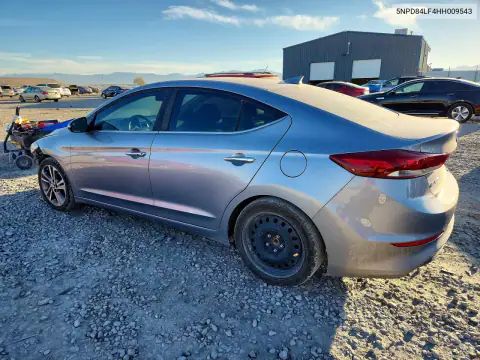 5NPD84LF4HH009543 — 2017 Hyundai Elantra, ფოტო 2, Copart 23.10.2026, წინა ნაწილი