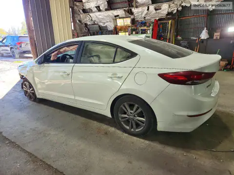 5NPD84LF9HH063677 — 2017 Hyundai Elantra, photo 2 from Copart, Rollover