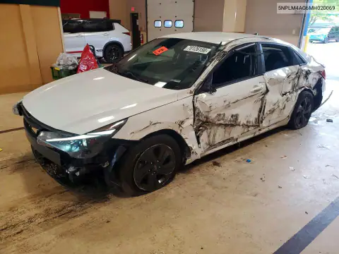 5NPLM4AG6MH020069 — 2021 Hyundai Elantra, All-over damage (AO: ALL OVER), before-repair photos