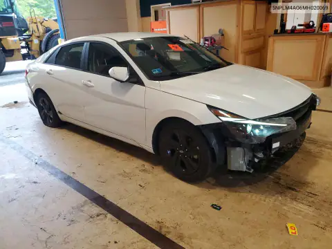 5NPLM4AG6MH020069 — 2021 Hyundai Elantra, ფოტო 4, Copart, დაზიანება ყველა მხრიდან