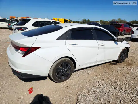2021 Hyundai Elantra Sel VIN 5NPLM4AG3MH011555 фото 3