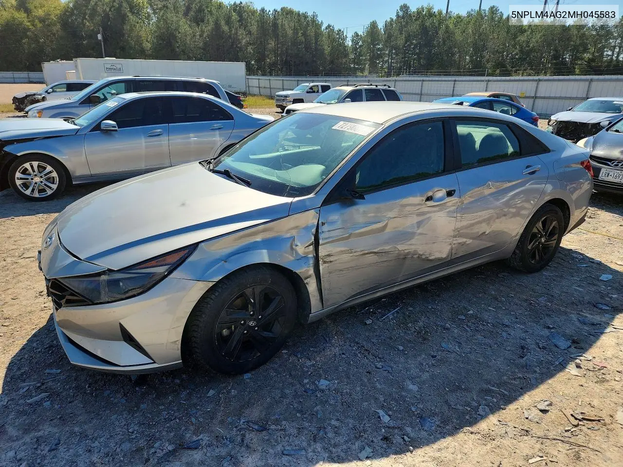 5NPLM4AG2MH045583 Hyundai Elantra 2021 — დაზიანება გვერდითი ნაწილი, ფოტო შეკეთებამდე