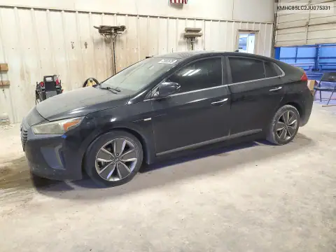 KMHC85LC2JU075331 — 2018 Hyundai Ioniq, Parte delantera, fotos antes de reparar