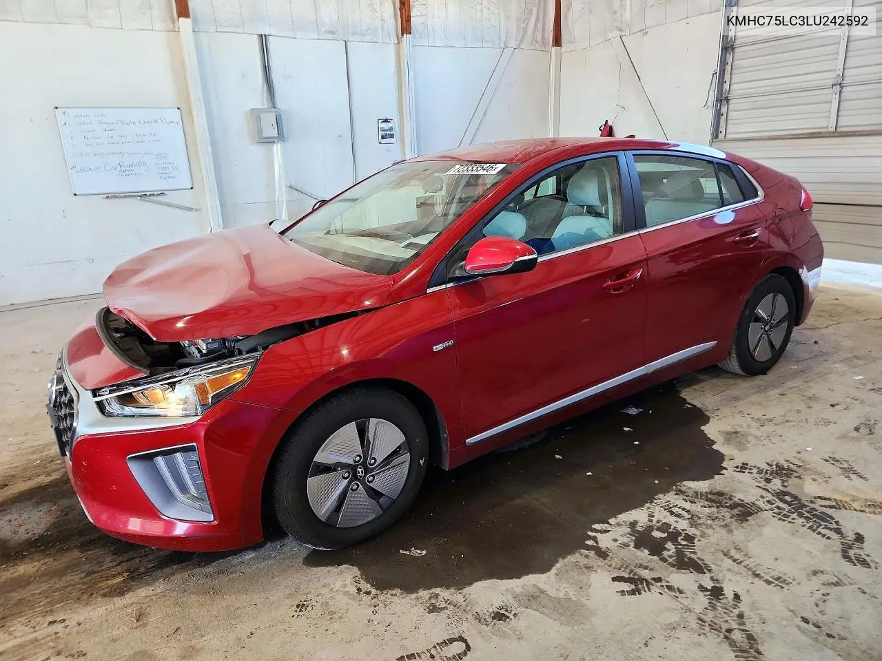 2020 Hyundai Ioniq VIN KMHC75LC3LU242592 фото 1