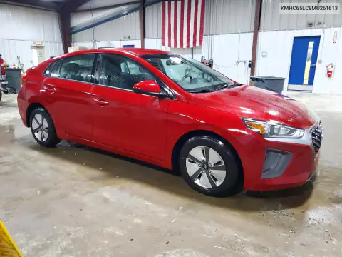KMHC65LC8MU261613 — 2021 Hyundai Ioniq, ფოტო 4, Copart, დატბორვა