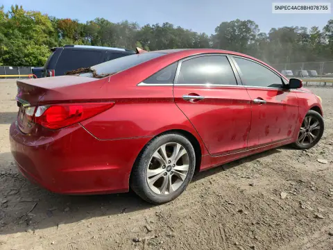 2011 Hyundai Sonata Limited VIN 5NPEC4AC8BH078755 фото 3