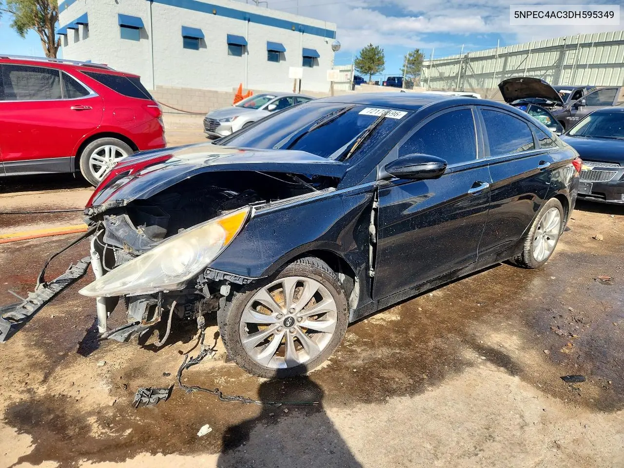 5NPEC4AC3DH595349 Hyundai Sonata 2013 — повреждение Передняя часть, фото до ремонта