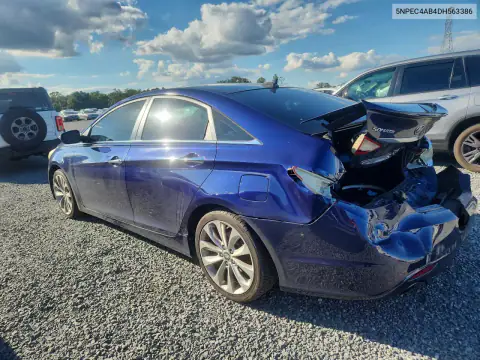5NPEC4AB4DH563386 — 2013 Hyundai Sonata, photo 2 from Copart, Rear end