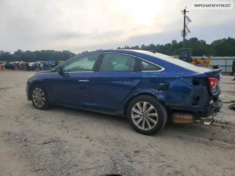2015 Hyundai Sonata Sport VIN 5NPE34AF6FH196237 фото 2