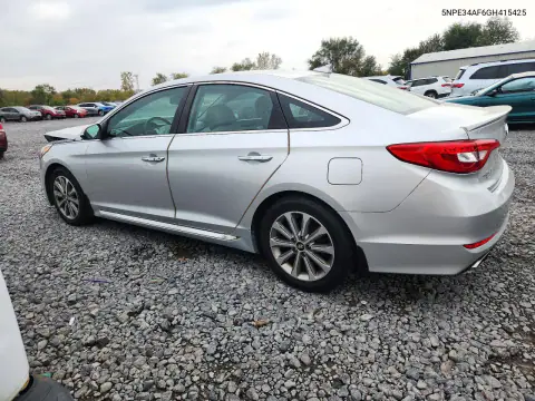 5NPE34AF6GH415425 — 2016 Hyundai Sonata, photo 2 from Copart, Front end
