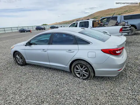 5NPE24AF0HH486558 — 2017 Hyundai Sonata, фото 2 с аукциона Copart, Передняя часть