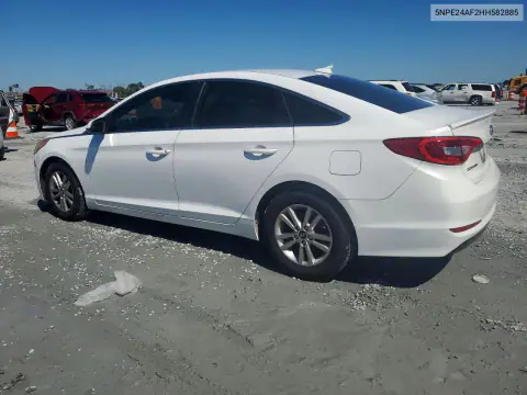 5NPE24AF2HH582885 — 2017 Hyundai Sonata, фото 2 с аукциона Copart 23.10.2026, Передняя часть