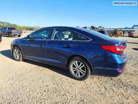 5NPE24AF7HH545119 — 2017 Hyundai Sonata, photo 2 from Copart, Vandalism