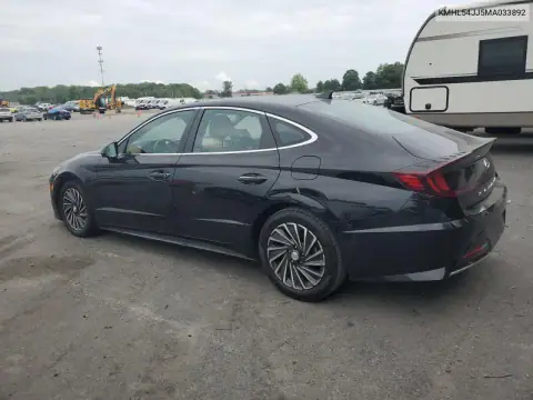 KMHL54JJ5MA033892 — 2021 Hyundai Sonata, zdjęcie 2 z Copart, Uszkodzenia dookoła