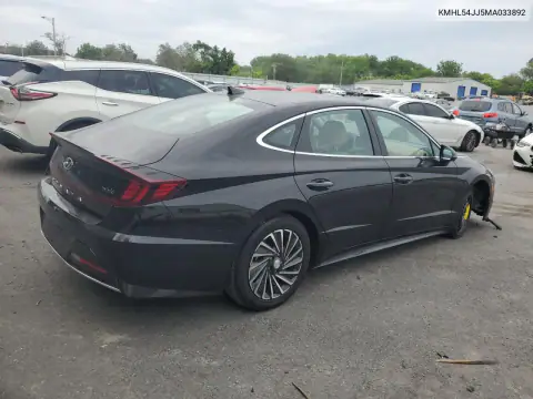 KMHL54JJ5MA033892 — 2021 Hyundai Sonata, zdjęcie 3 z Copart, Uszkodzenia dookoła